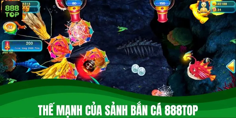 Thế mạnh của sảnh bắn cá 888TOP